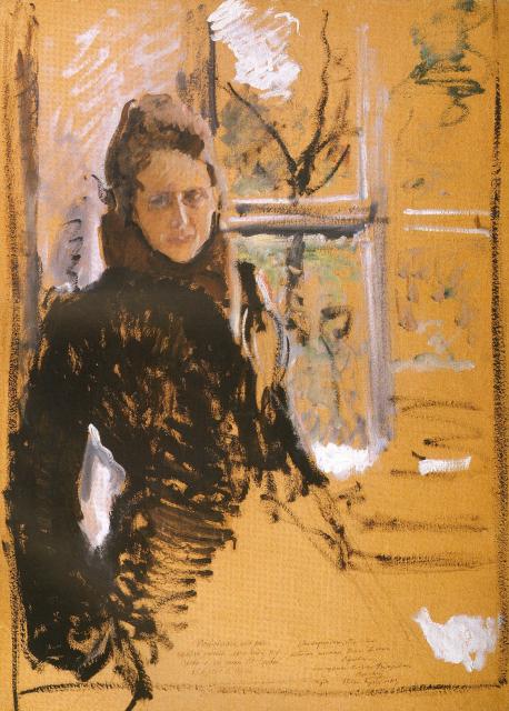 Серов В.А. Портрет жены О.Ф.Серовой. Конец 1880-х - начало 1890-х Серов В.А. Портрет жены О.Ф.Серовой. Конец 1880-х - начало 1890-х